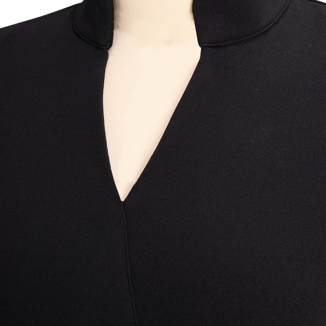Marina | Vestido negro refinado con cinturón de regalo