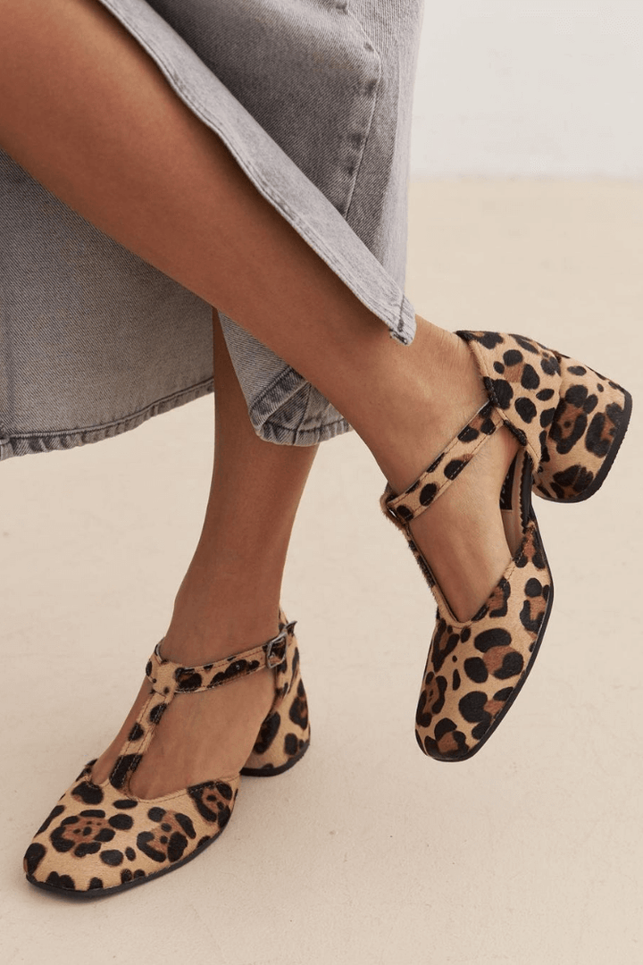 ZAPATOS T-STRAP ANIMALIER