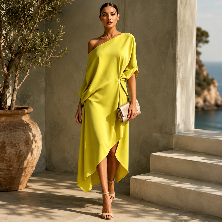 Camila | Vestido asimétrico elegante