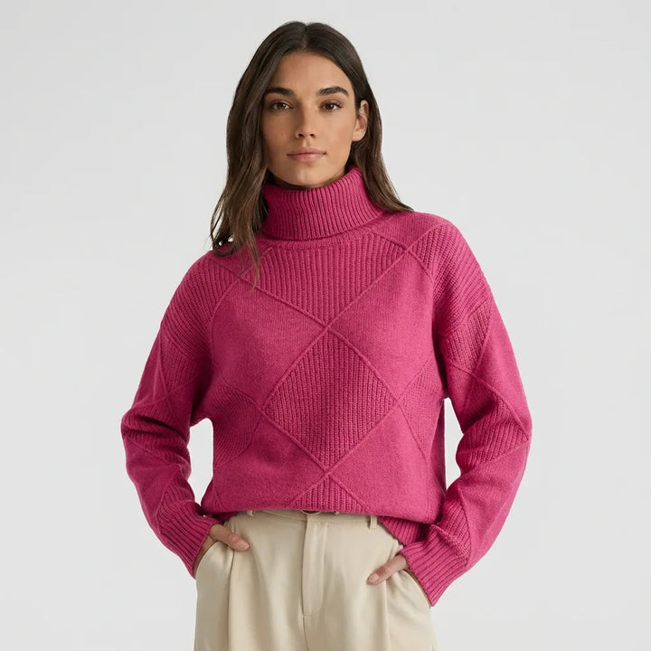 Lauren | Suéter de cachemira de lujo con cuello alto