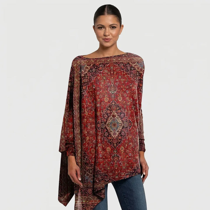 Andina Jersey de Cuello Barco Elegante