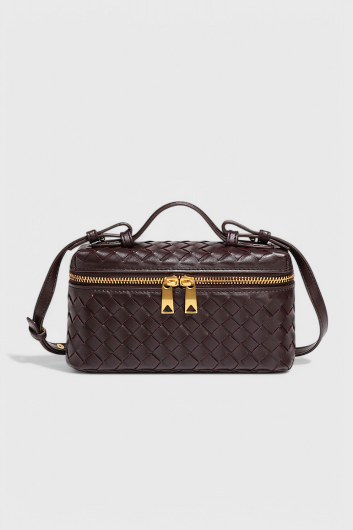 Milla Bolso Mini Woven con Accesorios Dorados