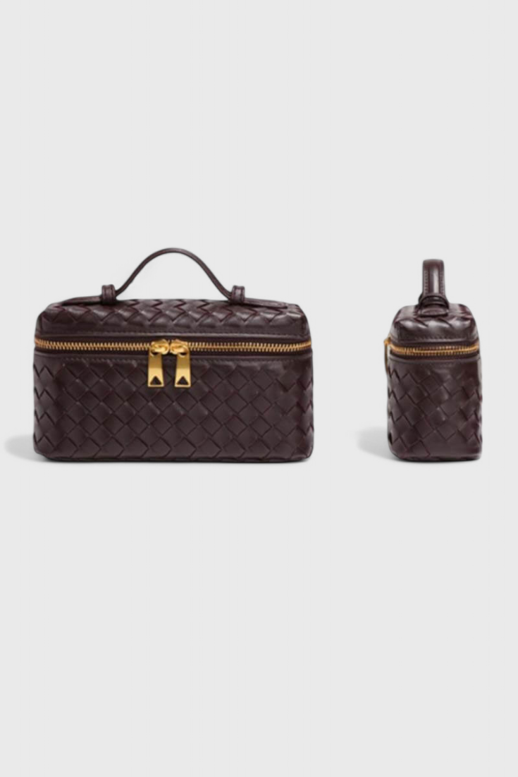 Milla Bolso Mini Woven con Accesorios Dorados