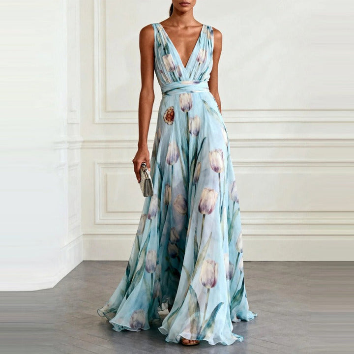 Flora™ | Vestido Maxi Floral
