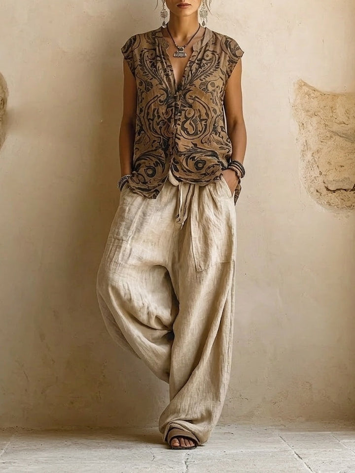 Giulia | Conjunto bohemio fluido de capas elegantes