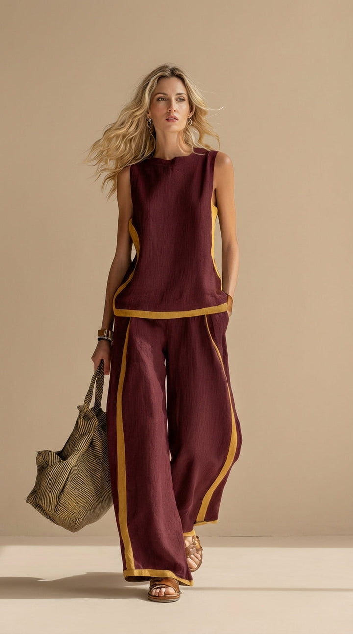 Paula™ | Conjunto De Lino y Algodón
