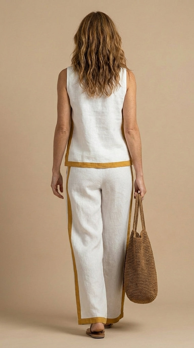 Paula™ | Conjunto De Lino y Algodón