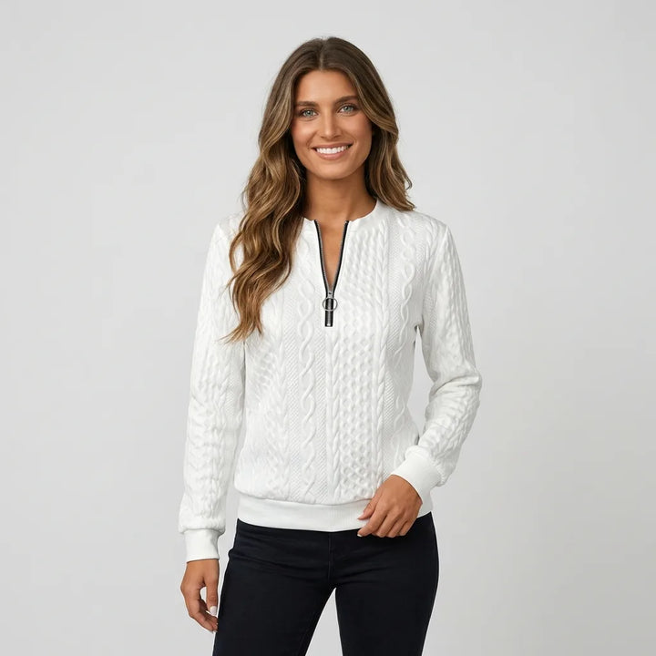 Zoey | Jersey de Punto con Cremallera Suave